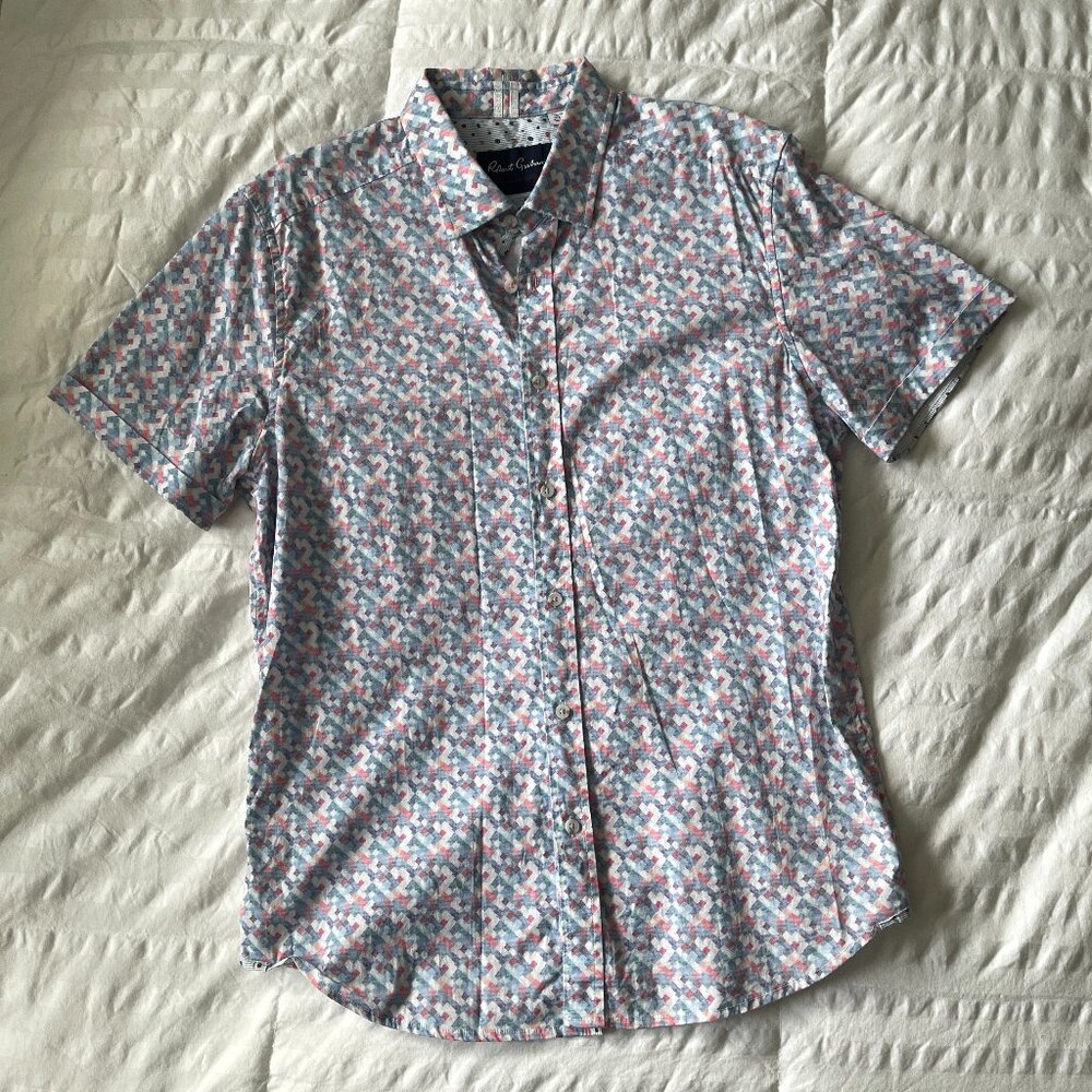 Robert Graham - Short Sleeve Button Down Shirt  - XL
